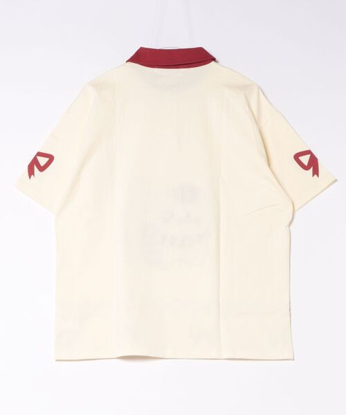 HOOK(フック)の「ふわふわネコ刺繍 半袖ポロシャツ (SS)(Tシャツ/カットソー・メンズ・イエロー/ブラック・FREE)」の3枚目の写真