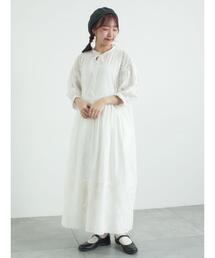 TSUHARU by Samansa Mos2 | 【WEB限定 Sサイズ】オーバーレースパッチワークワンピース(ワンピース)