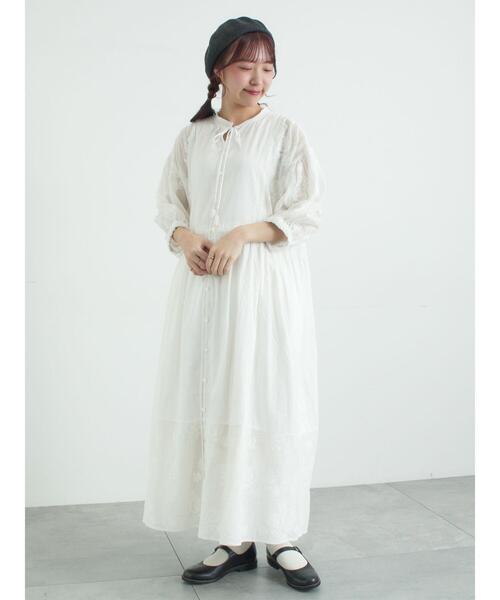 TSUHARU by Samansa Mos2（ツハルバイサマンサモスモス）の「【WEB限定 Sサイズ】オーバーレースパッチワークワンピース（ワンピース・レディース・ホワイト・M）」の16枚目の写真