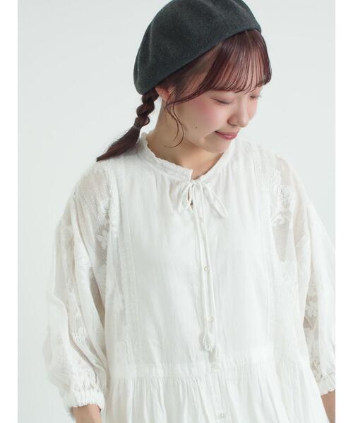 TSUHARU by Samansa Mos2（ツハルバイサマンサモスモス）の「【WEB限定 Sサイズ】オーバーレースパッチワークワンピース（ワンピース・レディース・ホワイト・M）」の17枚目の写真