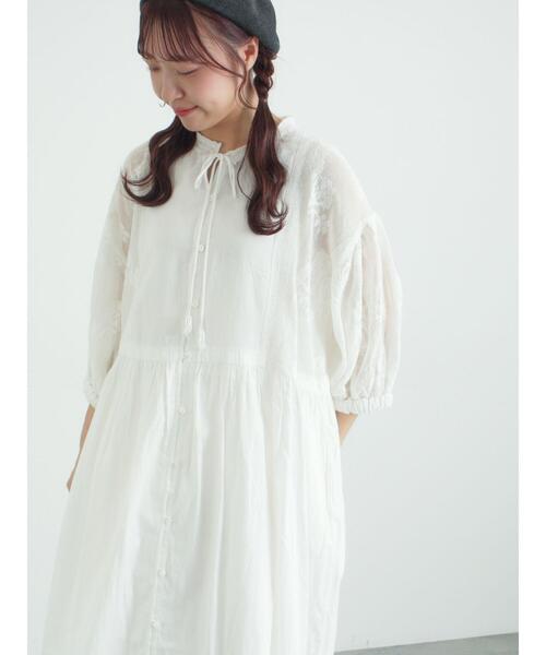 TSUHARU by Samansa Mos2（ツハルバイサマンサモスモス）の「【WEB限定 Sサイズ】オーバーレースパッチワークワンピース（ワンピース・レディース・ホワイト・M）」の21枚目の写真