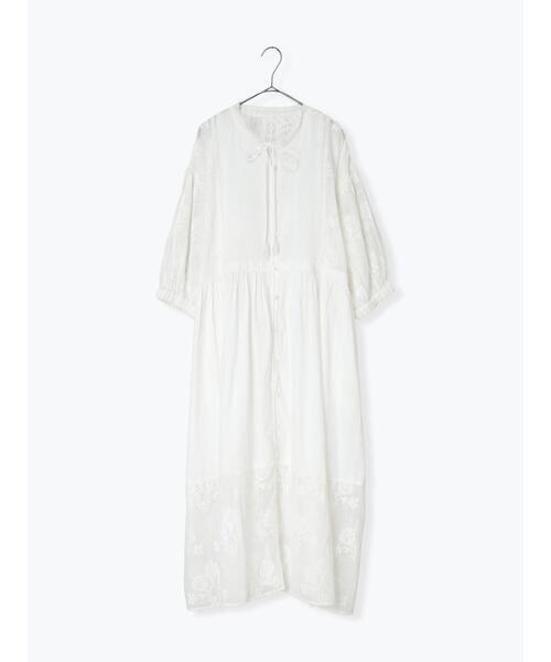 TSUHARU by Samansa Mos2（ツハルバイサマンサモスモス）の「【WEB限定 Sサイズ】オーバーレースパッチワークワンピース（ワンピース・レディース・ホワイト・M）」の12枚目の写真