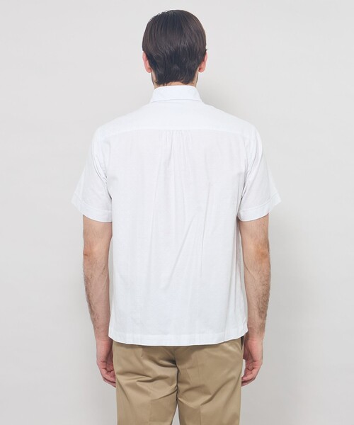 MACKINTOSH LONDON(マッキントッシュ ロンドン)の「【WEB・一部店舗限定】アンドリュージャカード半袖釦ダウンシャツ(シャツ/ブラウス・メンズ・ホワイト/ブルー/ピンク系その他2・XL/L/M)」の9枚目の写真