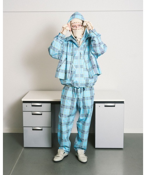 PHINGERIN(フィンガリン)の「PHINGERIN / フィンガリン DOUBLE ZIP RIPSTOP JACKET ORIGINAL PLAID (PD-252-JK-092)(その他アウター・メンズ・サックスブルー・MEDIUM/LARGE)」の1枚目の写真