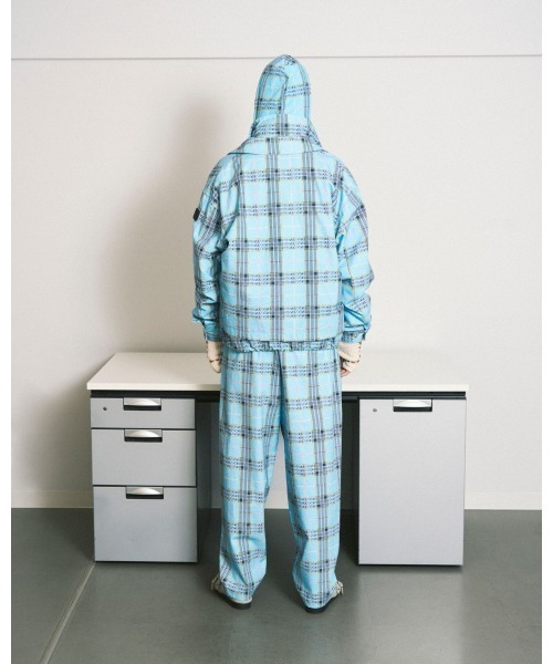 PHINGERIN(フィンガリン)の「PHINGERIN / フィンガリン DOUBLE ZIP RIPSTOP JACKET ORIGINAL PLAID (PD-252-JK-092)(その他アウター・メンズ・サックスブルー・MEDIUM/LARGE)」の2枚目の写真