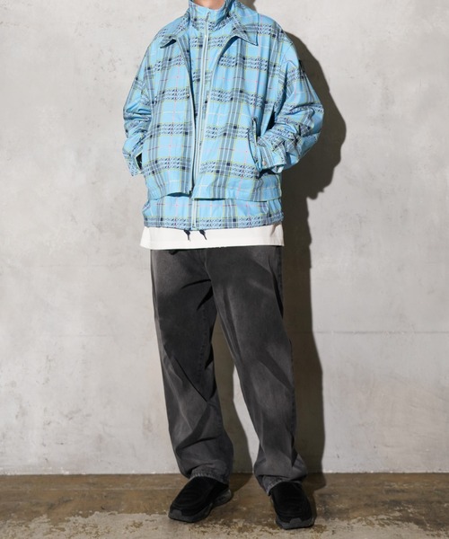 PHINGERIN(フィンガリン)の「PHINGERIN / フィンガリン DOUBLE ZIP RIPSTOP JACKET ORIGINAL PLAID (PD-252-JK-092)(その他アウター・メンズ・サックスブルー・MEDIUM/LARGE)」の8枚目の写真