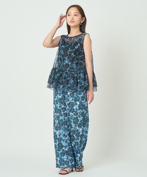 ANAYI(アナイ)の「Moon Shell プリントワイドパンツ(その他パンツ・レディース・ブルー・38/36/34)」の6枚目の写真