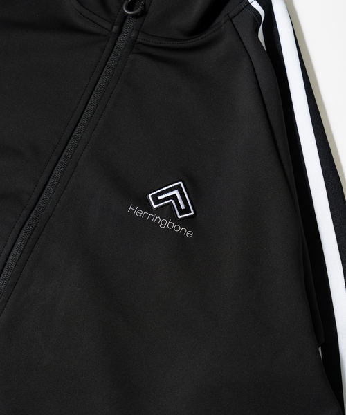 Herringbone Footwear(ヘリンボーンフットウェア)の「“Herringbone“ Track Top Jacket(ブルゾン・メンズ・ブラック・MEDIUM/LARGE/SMALL)」の4枚目の写真