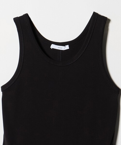 ASTRAET(アストラット)の「<ASTRAET>フライスxタフタ タンクトップ(Tシャツ/カットソー・レディース・ホワイト/ブラック・FREE)」の22枚目の写真