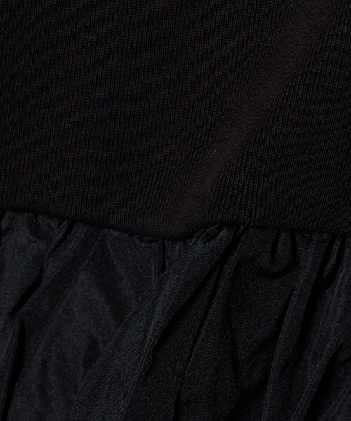 ASTRAET(アストラット)の「<ASTRAET>フライスxタフタ タンクトップ(Tシャツ/カットソー・レディース・ホワイト/ブラック・FREE)」の5枚目の写真