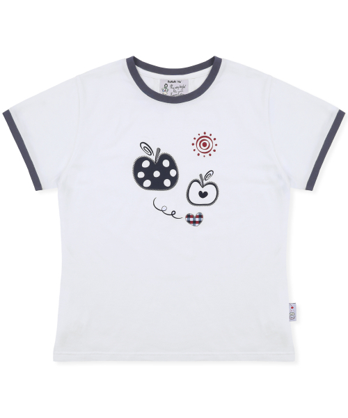 RuNaKi'Hu'(ルナキフ)の「WXT095 メラドットアプリケリングTシャツ (ホワイト)(Tシャツ/カットソー・レディース・その他・1/2)」の3枚目の写真