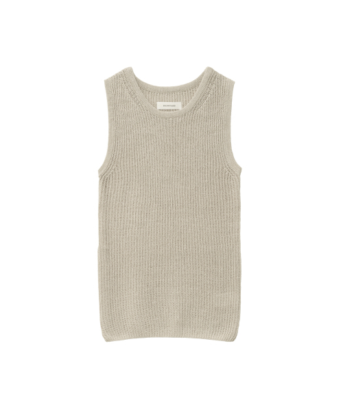 BROWNYARD(ブラウンヤード)の「Wスリップスリーブレスニット、ベージュ(Tシャツ/カットソー・レディース・その他・1/2)」の1枚目の写真