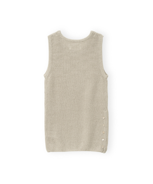 BROWNYARD(ブラウンヤード)の「Wスリップスリーブレスニット、ベージュ(Tシャツ/カットソー・レディース・その他・1/2)」の2枚目の写真