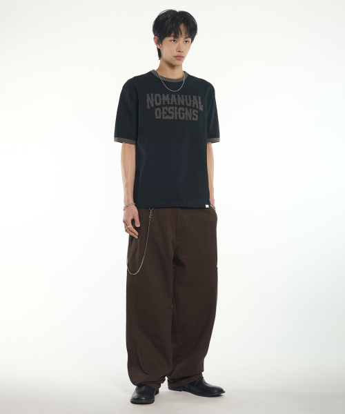 NOMANUAL(NOMANUAL)の「A.L RINGER T-SHIRT - BLACK(Tシャツ/カットソー・レディース・その他・MEDIUM/LARGE/X-LARGE/SMALL)」の3枚目の写真