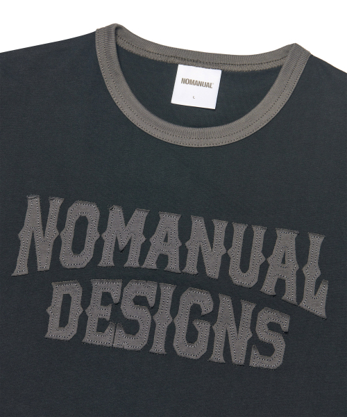 NOMANUAL(NOMANUAL)の「A.L RINGER T-SHIRT - BLACK(Tシャツ/カットソー・レディース・その他・MEDIUM/LARGE/X-LARGE/SMALL)」の2枚目の写真