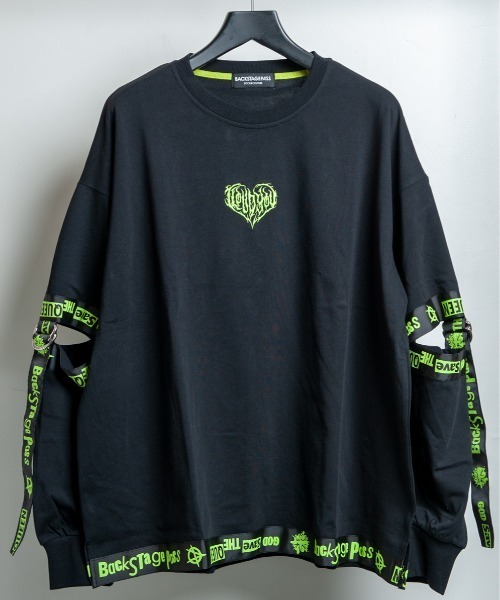 BACKSTAGE PASS（バックステージパス）の「MUMMY(マミー)2WAY ビッグシルエット パラシュートデザイン  カットソー（Tシャツ/カットソー・メンズ・ライム/ホワイト/ピンク/パープル系その他・FREE）」の14枚目の写真