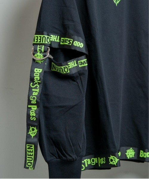 BACKSTAGE PASS（バックステージパス）の「MUMMY(マミー)2WAY ビッグシルエット パラシュートデザイン  カットソー（Tシャツ/カットソー・メンズ・ライム/ホワイト/ピンク/パープル系その他・FREE）」の19枚目の写真