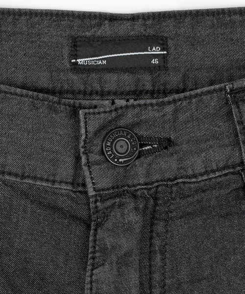 LAD MUSICIAN(ラッドミュージシャン)の「4.5oz GRADATION DENIM BAGGY PANTS(デニムパンツ・メンズ・ブラック系・42/44/46)」の5枚目の写真