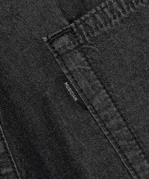 LAD MUSICIAN(ラッドミュージシャン)の「4.5oz GRADATION DENIM BAGGY PANTS(デニムパンツ・メンズ・ブラック系・42/44/46)」の11枚目の写真