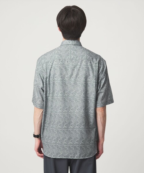 green label relaxing(グリーンレーベルリラクシング)の「William Morris ジャストルーズ 半袖 シャツ(シャツ/ブラウス・メンズ・ダークグリーン/ネイビー/グレー系・S/XL/L/M)」の13枚目の写真