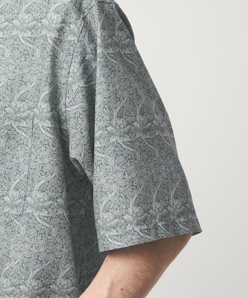 green label relaxing(グリーンレーベルリラクシング)の「William Morris ジャストルーズ 半袖 シャツ(シャツ/ブラウス・メンズ・ダークグリーン/ネイビー/グレー系・S/XL/L/M)」の15枚目の写真