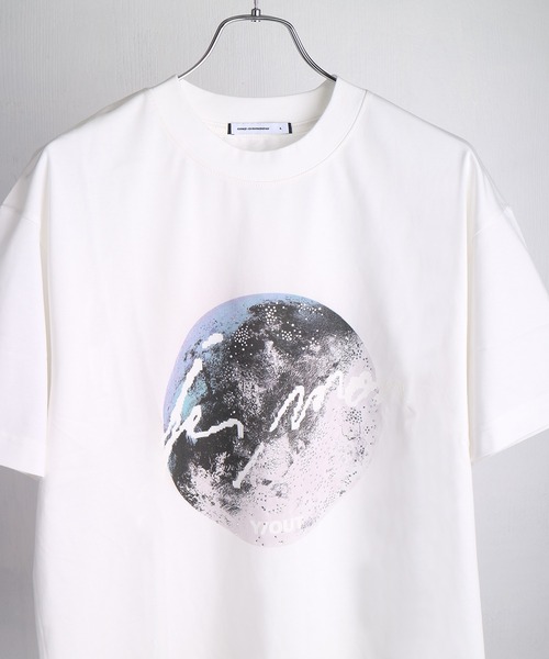 WESTSEA(ウエストシー)の「ラインストーン付き 天体プリント 半袖Tシャツ(Tシャツ/カットソー・メンズ・ブラック/ホワイト・M/L)」の2枚目の写真