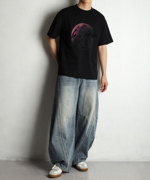 WESTSEA(ウエストシー)の「ラインストーン付き 天体プリント 半袖Tシャツ(Tシャツ/カットソー・メンズ・ブラック/ホワイト・M/L)」の7枚目の写真