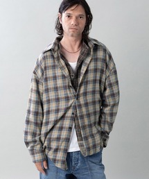 EGO TRIPPING | ms6557-DOUBLE-SHIRTS レイヤードシャツ(616710)(シャツ/ブラウス)