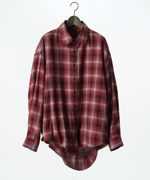 EGO TRIPPING(エゴトリッピング)の「ms6557-DOUBLE-SHIRTS レイヤードシャツ(616710)(シャツ/ブラウス・メンズ・ブラウン/レッド/サックスブルー系・48/46)」の15枚目の写真