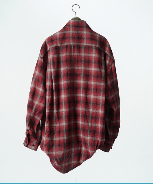 EGO TRIPPING(エゴトリッピング)の「ms6557-DOUBLE-SHIRTS レイヤードシャツ(616710)(シャツ/ブラウス・メンズ・ブラウン/レッド/サックスブルー系・48/46)」の16枚目の写真
