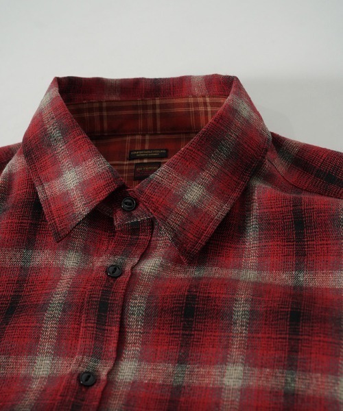 EGO TRIPPING(エゴトリッピング)の「ms6557-DOUBLE-SHIRTS レイヤードシャツ(616710)(シャツ/ブラウス・メンズ・ブラウン/レッド/サックスブルー系・48/46)」の17枚目の写真