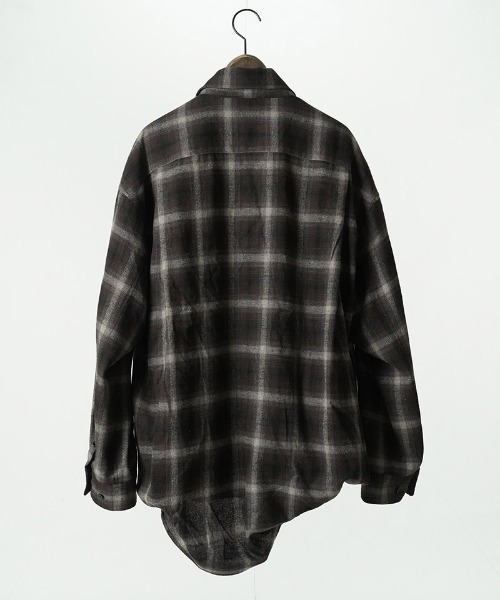 EGO TRIPPING(エゴトリッピング)の「ms6557-DOUBLE-SHIRTS レイヤードシャツ(616710)(シャツ/ブラウス・メンズ・ブラウン/レッド/サックスブルー系・48/46)」の22枚目の写真