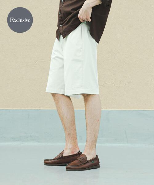 BROOKS BROTHERS(ブルックスブラザーズ)の「『別注』BROOKS BROTHERS×URBAN RESEARCH PLEAT SHORTS(その他パンツ・メンズ・ブラック/ベージュ系その他・X-LARGE/LARGE/MEDIUM)」の2枚目の写真