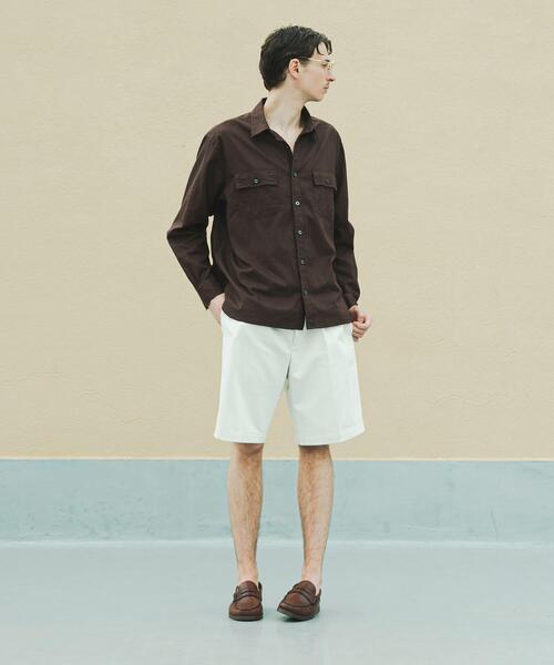 BROOKS BROTHERS(ブルックスブラザーズ)の「『別注』BROOKS BROTHERS×URBAN RESEARCH PLEAT SHORTS(その他パンツ・メンズ・ブラック/ベージュ系その他・X-LARGE/LARGE/MEDIUM)」の3枚目の写真