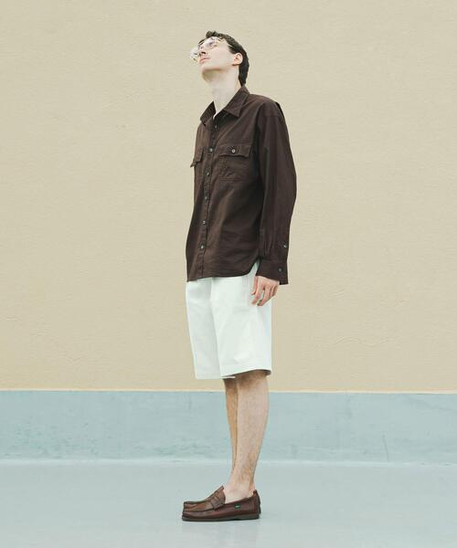 BROOKS BROTHERS(ブルックスブラザーズ)の「『別注』BROOKS BROTHERS×URBAN RESEARCH PLEAT SHORTS(その他パンツ・メンズ・ブラック/ベージュ系その他・X-LARGE/LARGE/MEDIUM)」の5枚目の写真