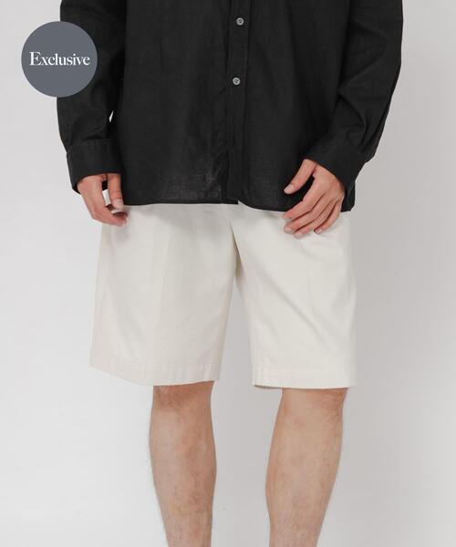 BROOKS BROTHERS(ブルックスブラザーズ)の「『別注』BROOKS BROTHERS×URBAN RESEARCH PLEAT SHORTS(その他パンツ・メンズ・ブラック/ベージュ系その他・X-LARGE/LARGE/MEDIUM)」の6枚目の写真