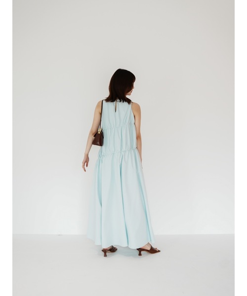 Katrin TOKYO(カトリーントーキョー)の「gather tiered onepiece(ワンピース・レディース・ブルー/ホワイト/ストライプ・FREE/XS)」の10枚目の写真