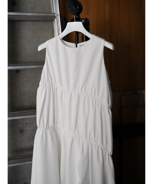 Katrin TOKYO(カトリーントーキョー)の「gather tiered onepiece(ワンピース・レディース・ブルー/ホワイト/ストライプ・FREE/XS)」の15枚目の写真