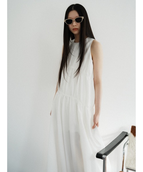 Katrin TOKYO(カトリーントーキョー)の「gather tiered onepiece(ワンピース・レディース・ブルー/ホワイト/ストライプ・FREE/XS)」の18枚目の写真