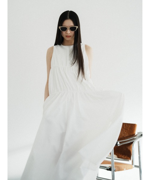 Katrin TOKYO(カトリーントーキョー)の「gather tiered onepiece(ワンピース・レディース・ブルー/ホワイト/ストライプ・FREE/XS)」の21枚目の写真