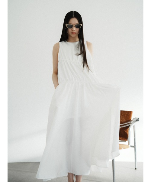 Katrin TOKYO(カトリーントーキョー)の「gather tiered onepiece(ワンピース・レディース・ブルー/ホワイト/ストライプ・FREE/XS)」の22枚目の写真