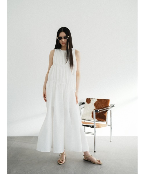 Katrin TOKYO(カトリーントーキョー)の「gather tiered onepiece(ワンピース・レディース・ブルー/ホワイト/ストライプ・FREE/XS)」の16枚目の写真