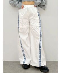 ラメラインワイドパンツ【セットアップ着用可能】 秋服