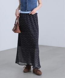◆花柄シアーナロースカート