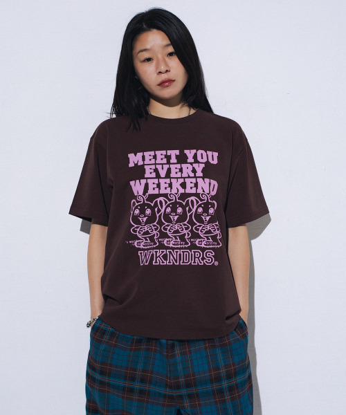 WKNDRS(ウィーキャンドース)の「WEEKEND T-SHIRT (BROWN)(Tシャツ/カットソー・レディース・その他・LARGE/X-LARGE/MEDIUM/SMALL)」の6枚目の写真