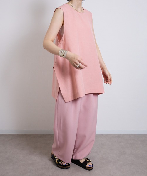 vent blanc(ヴァンブラン)の「VB : denicher デニシェ Naturemier シャンブレーノースリブラウス(シャツ/ブラウス・レディース・ホワイト/ベビーピンク・FREE)」の19枚目の写真