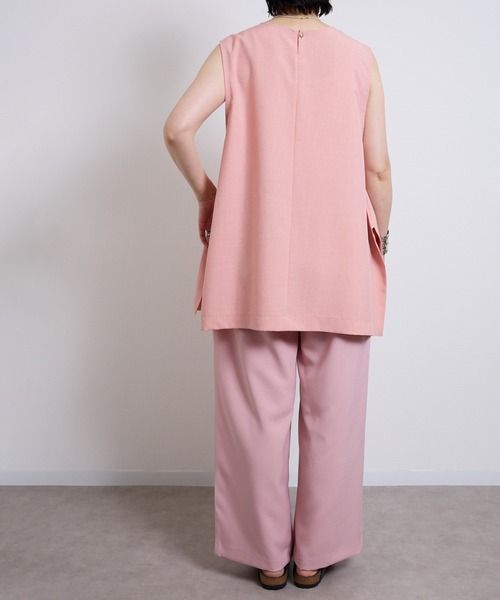 vent blanc(ヴァンブラン)の「VB : denicher デニシェ Naturemier シャンブレーノースリブラウス(シャツ/ブラウス・レディース・ホワイト/ベビーピンク・FREE)」の14枚目の写真