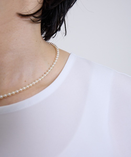 vent blanc(ヴァンブラン)の「VB : denicher デニシェ Naturemier シャンブレーノースリブラウス(シャツ/ブラウス・レディース・ホワイト/ベビーピンク・FREE)」の10枚目の写真