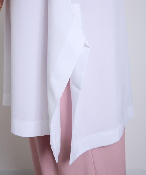 vent blanc(ヴァンブラン)の「VB : denicher デニシェ Naturemier シャンブレーノースリブラウス(シャツ/ブラウス・レディース・ホワイト/ベビーピンク・FREE)」の8枚目の写真