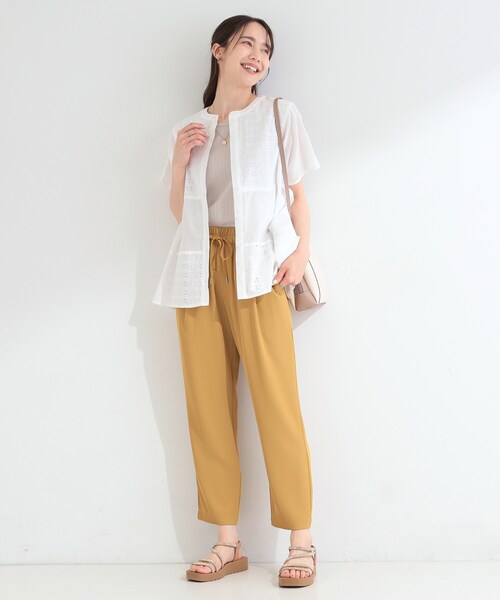 SHOO・LA・RUE(シューラルー)の「刺繍切り替え前あきブラウス(シャツ/ブラウス・レディース・ネイビー/イエロー系その他/ホワイト・04/03/02/01)」の19枚目の写真